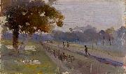 Arthur streeton Windy and Wet painting